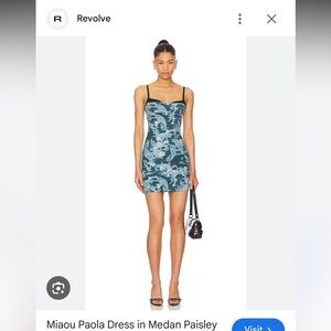 Miaou Blue Paisley Dress